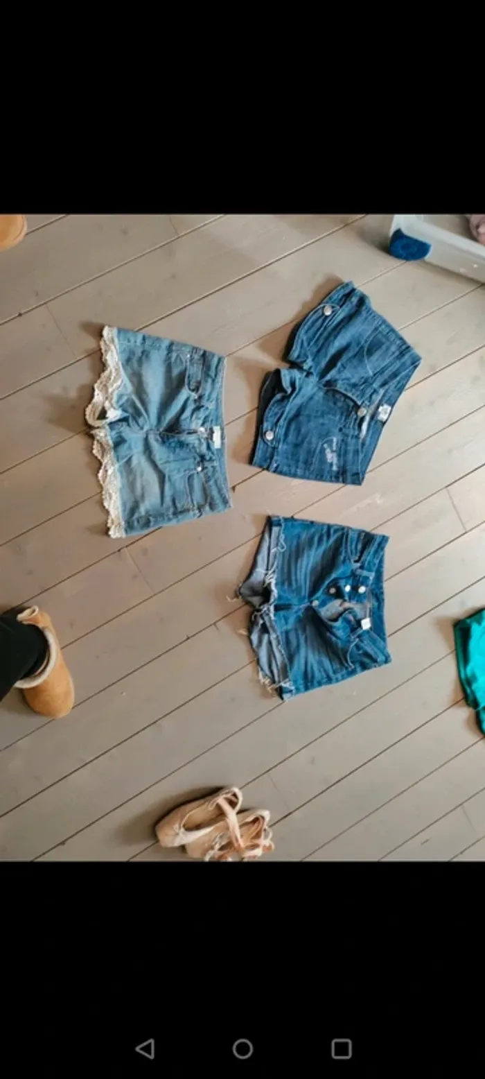 Short jean taille haute - photo numéro 4