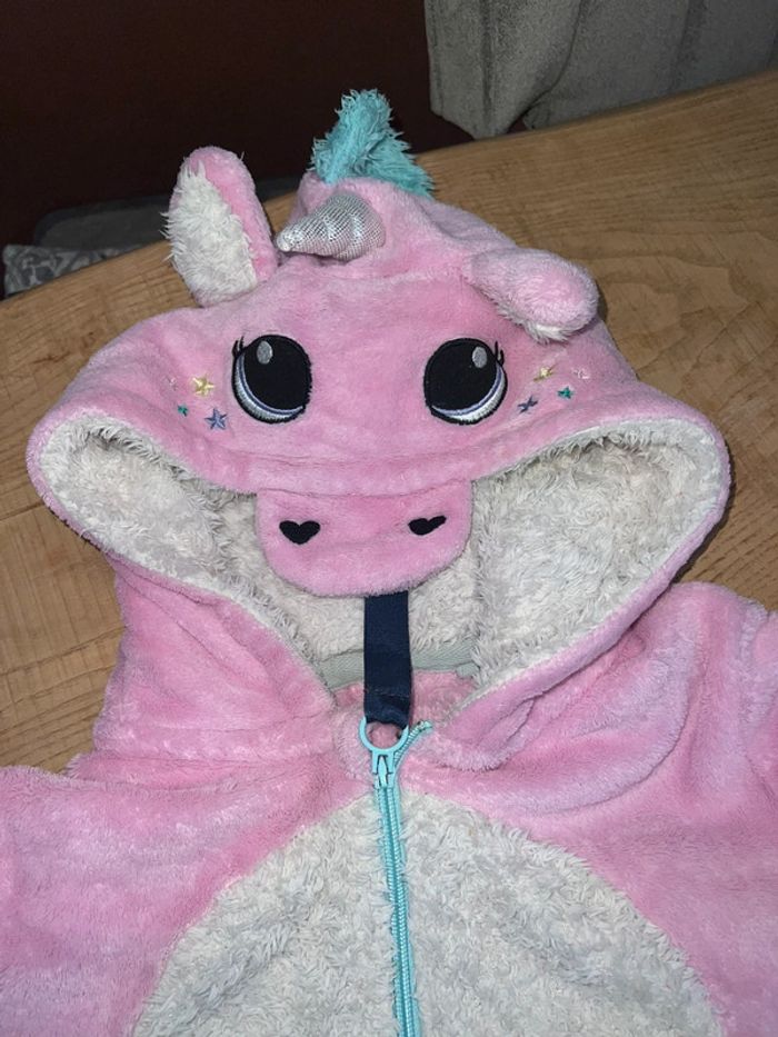 Combi Pyjama combinaison begummy polaire hiver 13-14 ans 13 14 licorne costume polaire tout doux - photo numéro 3