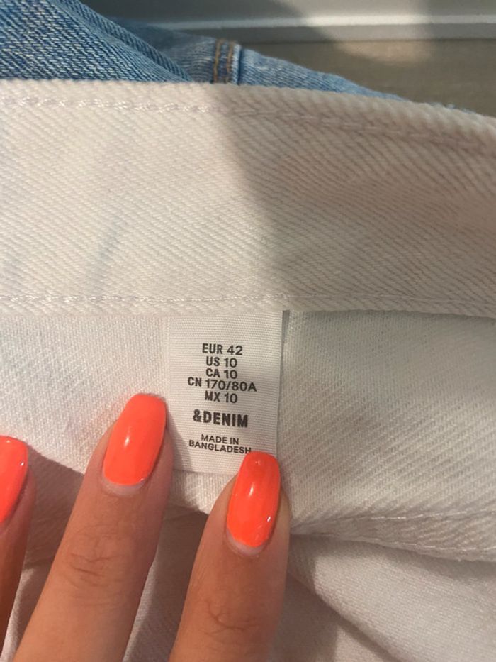 Jupe jeans blanc - photo numéro 5