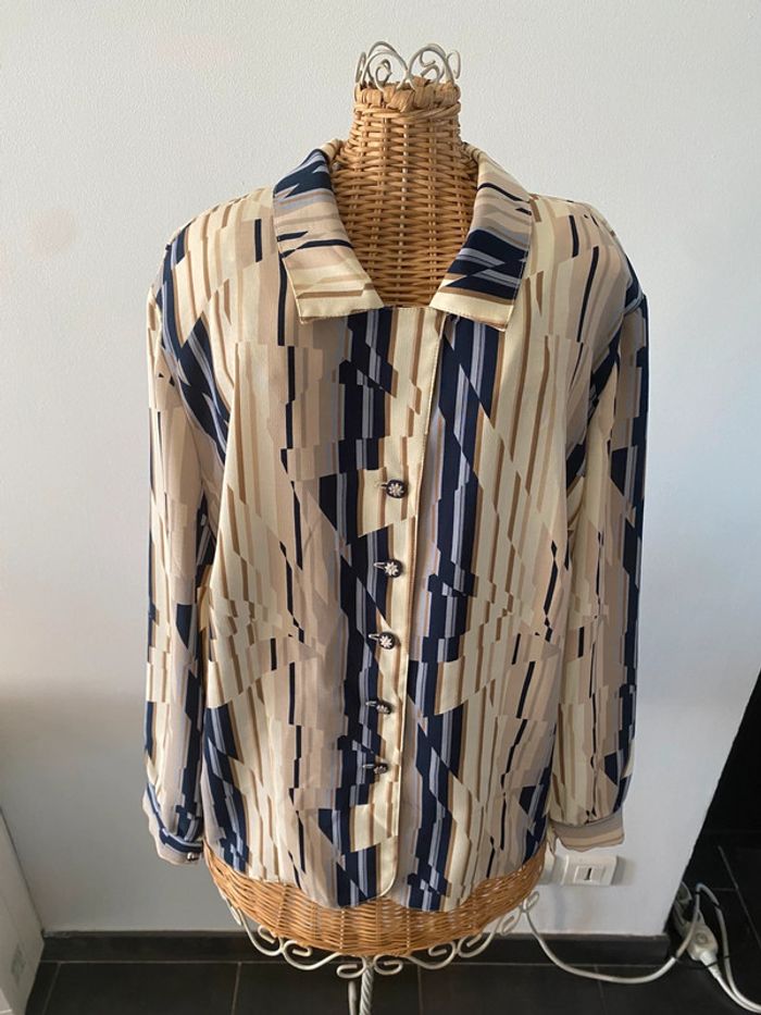 Chemise vintage Françoise de France taille M - photo numéro 2