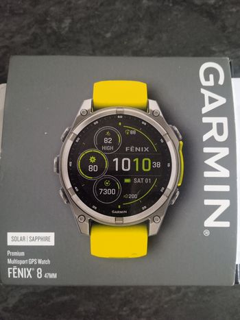 Garmin Fenix 8 47mm saphir Solar
