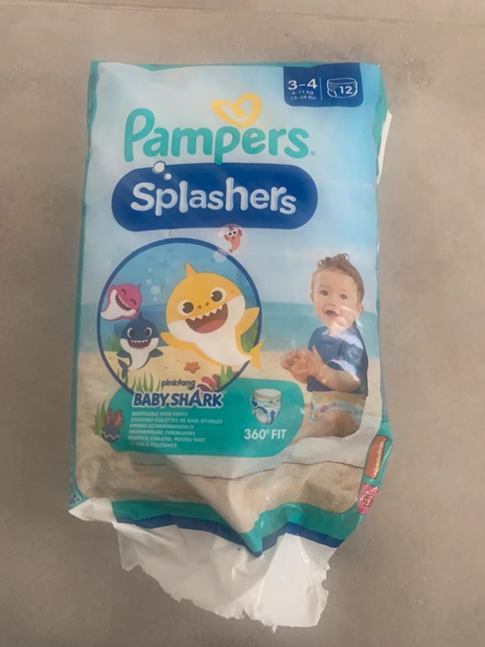 Paquet couches Pampers Splashers taille 3-4