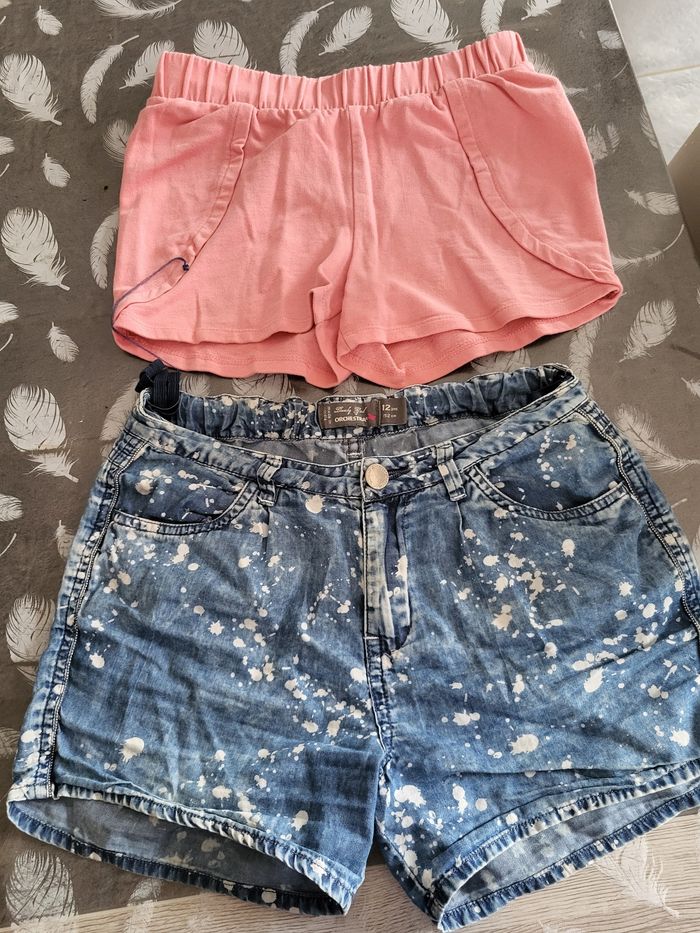 Lot de 2 shorts fille
