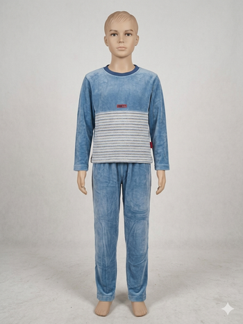 Pyjama velours bleu 14 ans BOYZMOVING