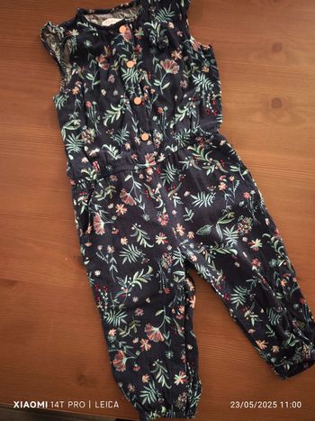 Combi pantalon bleu 18 mois Gémo
