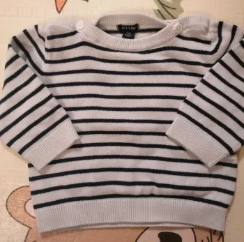 Petit pull rayé marinière kiabi 3 mois garçon