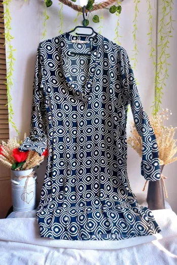 Robe casual La Fée Maraboutée – 36 – Noir & Blanc – État : Excellent