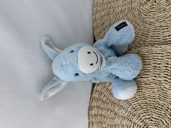 Doudou ane bleu blanc foulard Régliss KALOO