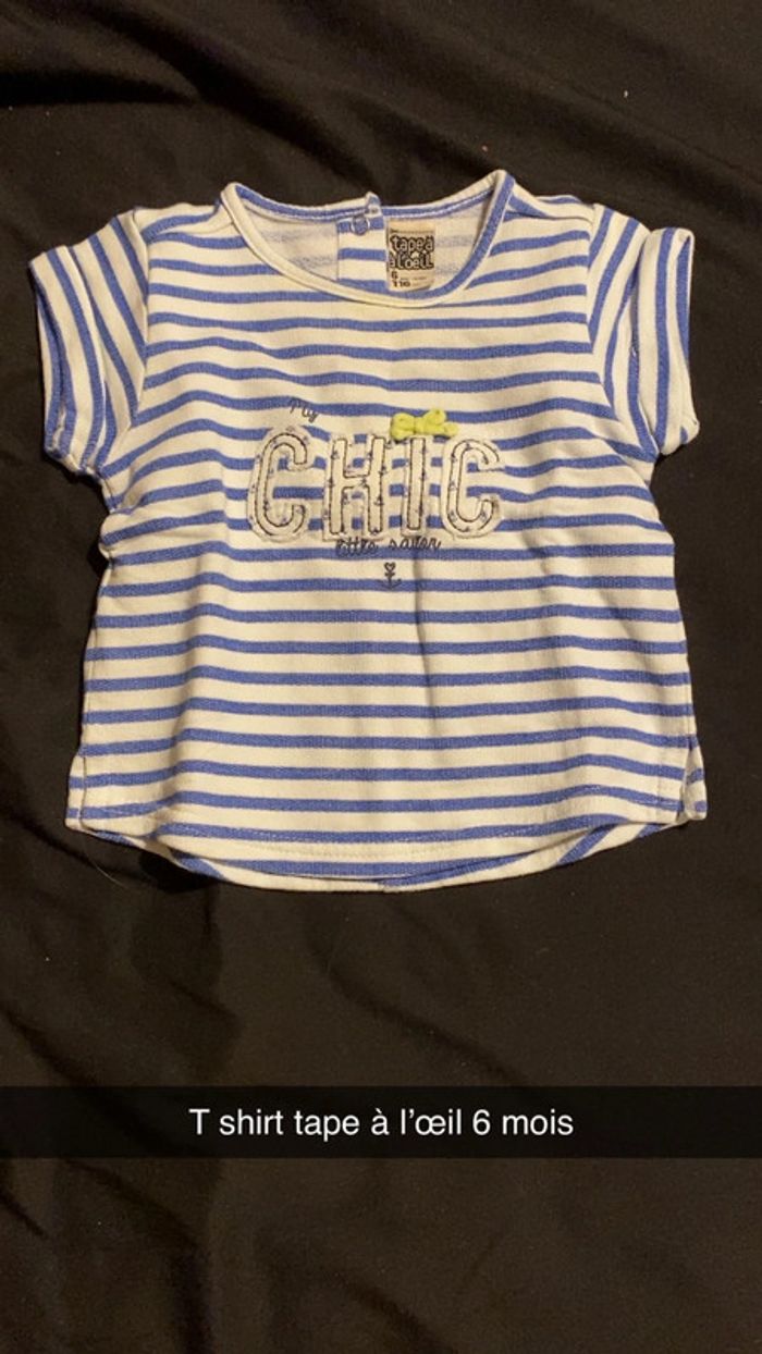 T shirt manche court tape à l’œil 6 mois