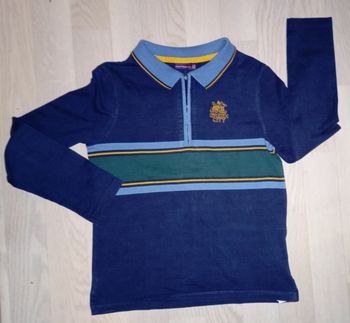 Polo bleu marine style rugby Sergent major 
T. 9 ans
