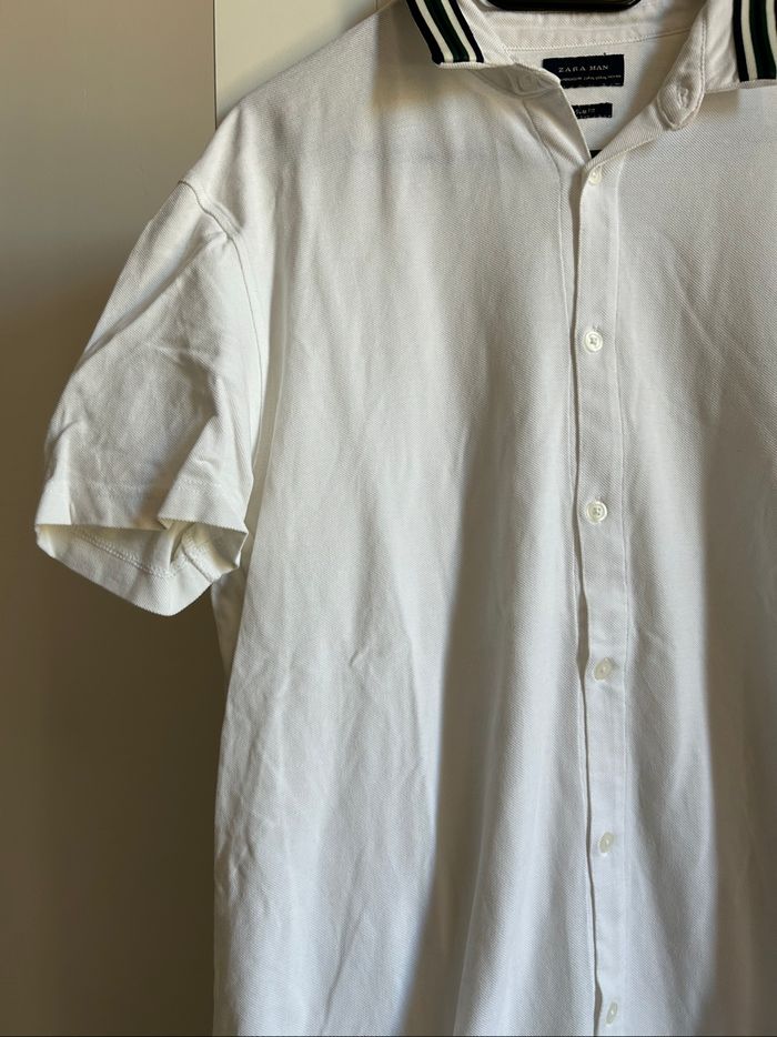 Chemise blanche Slim Fit Homme Zara Tailles L-XL - photo numéro 2