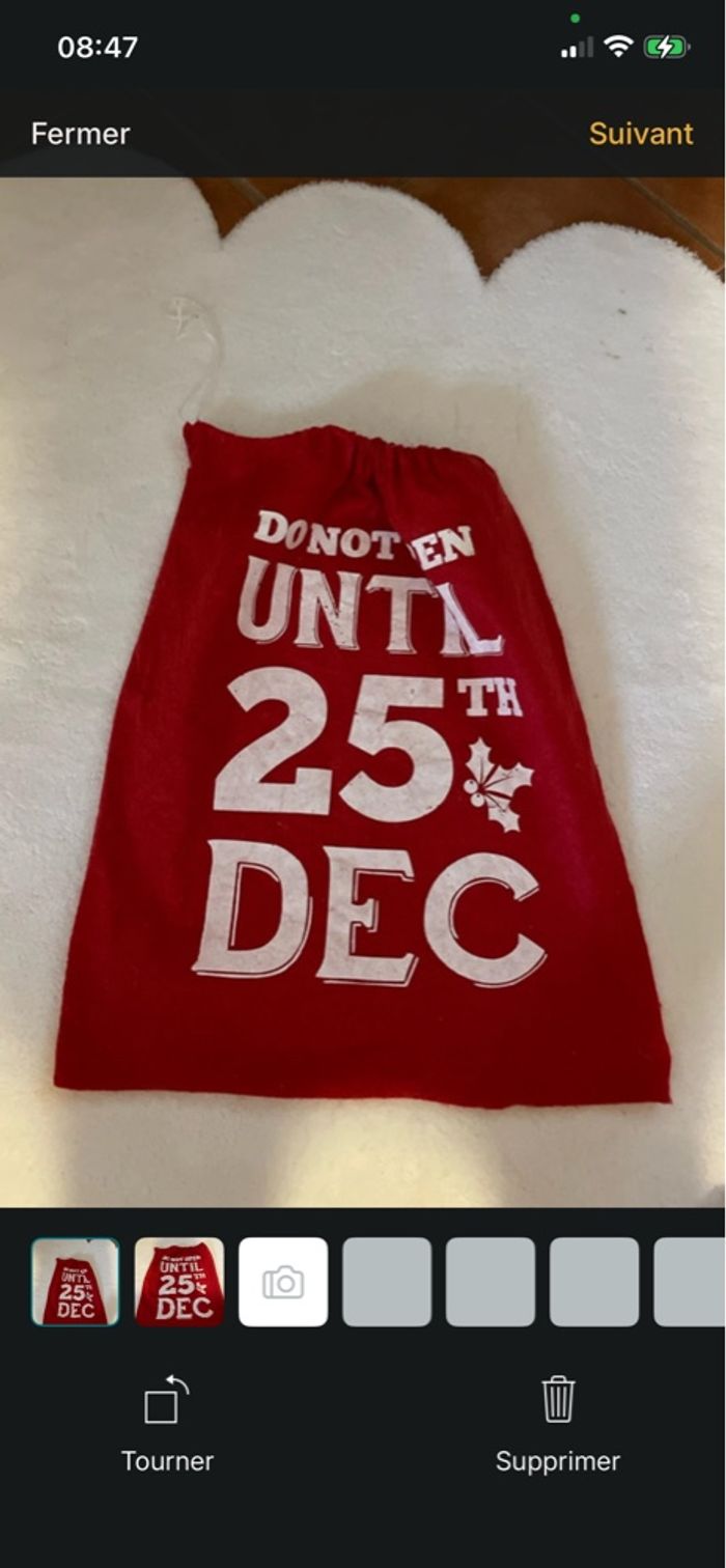 Grand sac feutrine de Noël - photo numéro 3