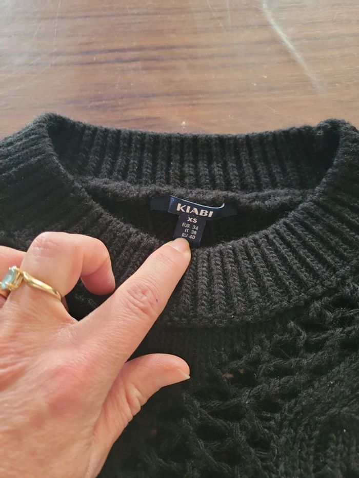 Pull noir femme XS - photo numéro 5