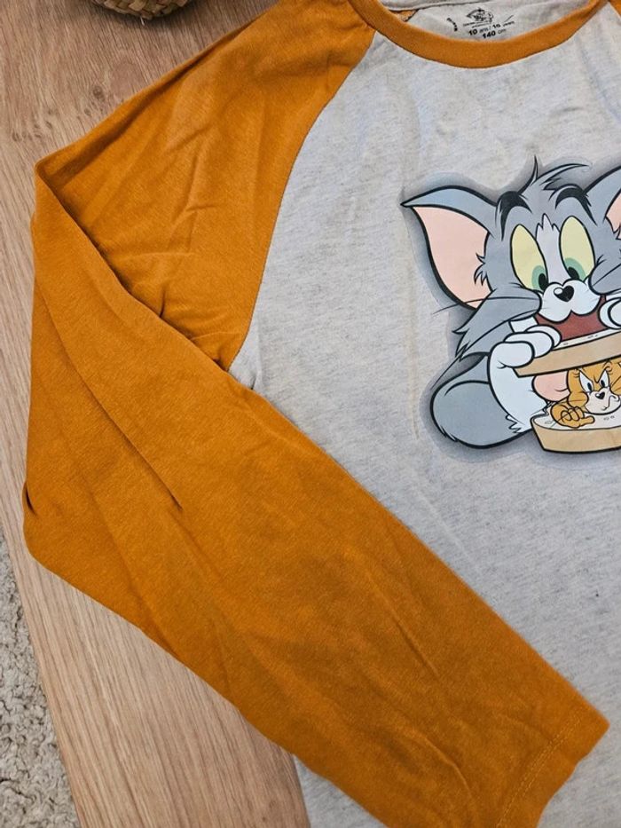 Tee shirt manches longues orchestra 10 ans Tom&jerry - photo numéro 3
