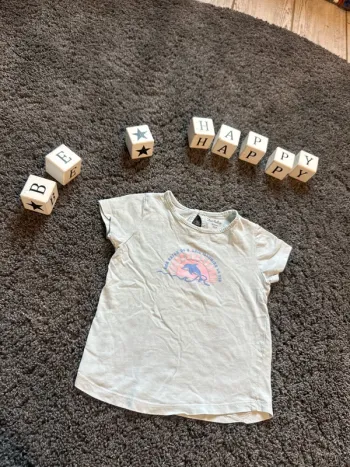 T-shirt fille dauphin soleil 36 mois Kimbaloo