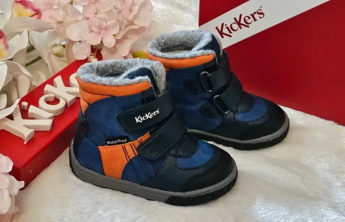 Bottes Bottines Cuir Scratch Fourrées Waterproof 1er pas 👣 Kickers T21