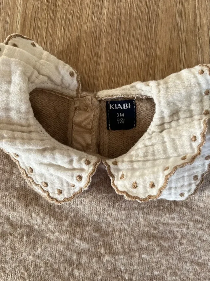 Pull beige Kiabi - photo numéro 3