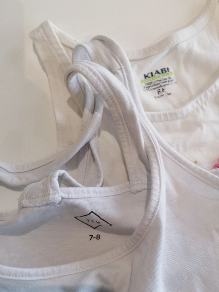 Lot 9 hauts manches longues, thee shirt, débardeurs T 8 ans 👧🏻 - photo numéro 18