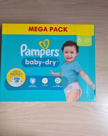Couche Pampers taille 6 