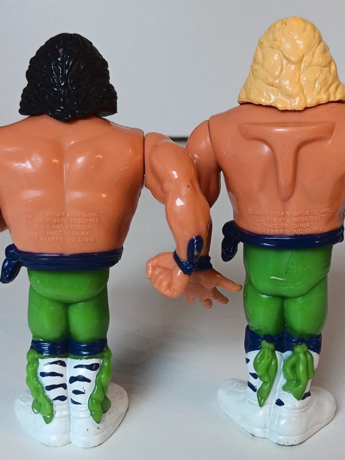 Lot figurines WWF vintage 1991 Marty Jannetty Shawn michaels les Rockers Vintage Hasbro - photo numéro 7