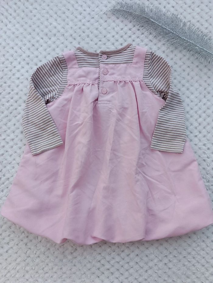🔸Robe Rose en Superposition T-shirt - 6 Mois🔸 - photo numéro 9