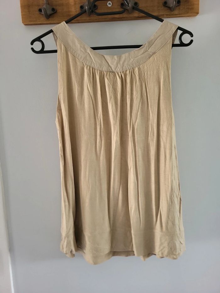 Jacqueline riu débardeur tunique crème beige S 36 - photo numéro 3