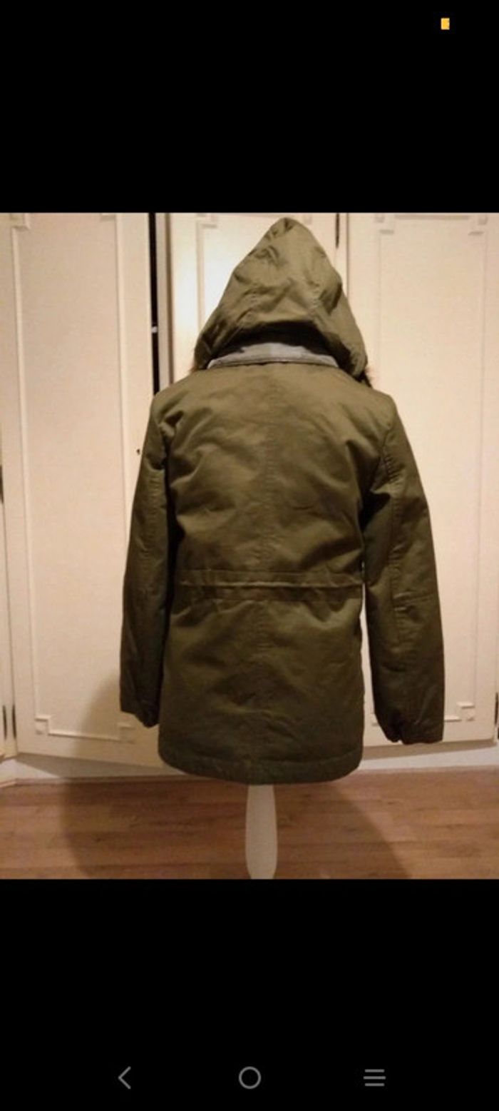 Beau parka kaki Mango  en excellent état taille xs - photo numéro 4