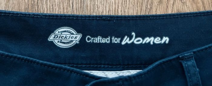 Pantalon bleu évasé, flare marine Dickies pour femme, taille W 34 (44 taille française) - photo numéro 7