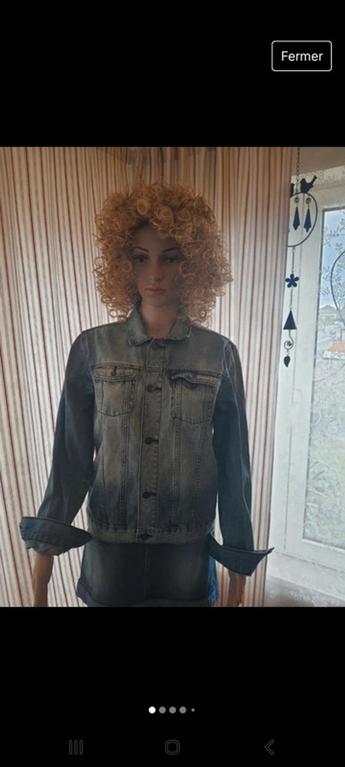 Veste en Jeans garçon H&M eur 12/13 ans - photo numéro 2