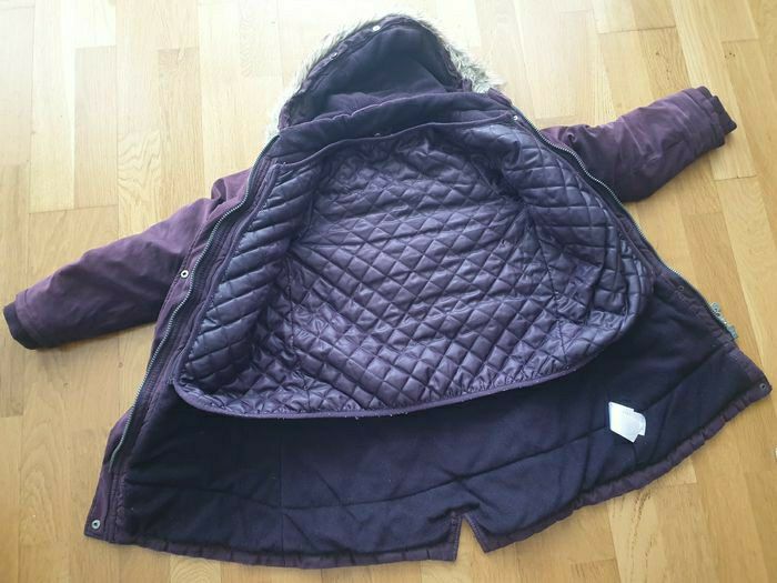 doudoune violette 10 ans Vertbaudet doublure et capuche amovibles - photo numéro 2