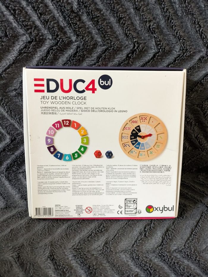 Educ4 Jeu de L'horloge en bois Oxybul - photo numéro 5