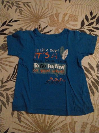 Tee shirt manche courte Bleu Tissaia 8 ans