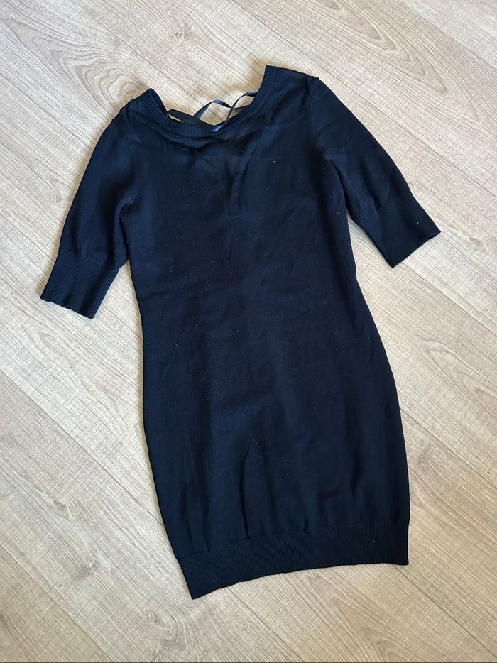 Robe pull noire à manches courtes Morgan taille 38 bon état (présence de bouloches) - photo numéro 7
