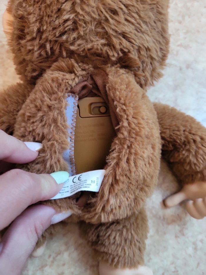Peluche singe interactif monkey - photo numéro 4