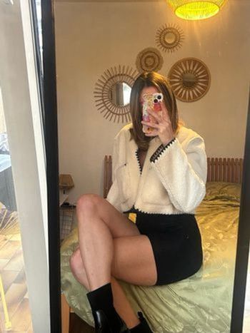 🧥 Veste courte effet mouton – ASOS DESIGN – Taille S