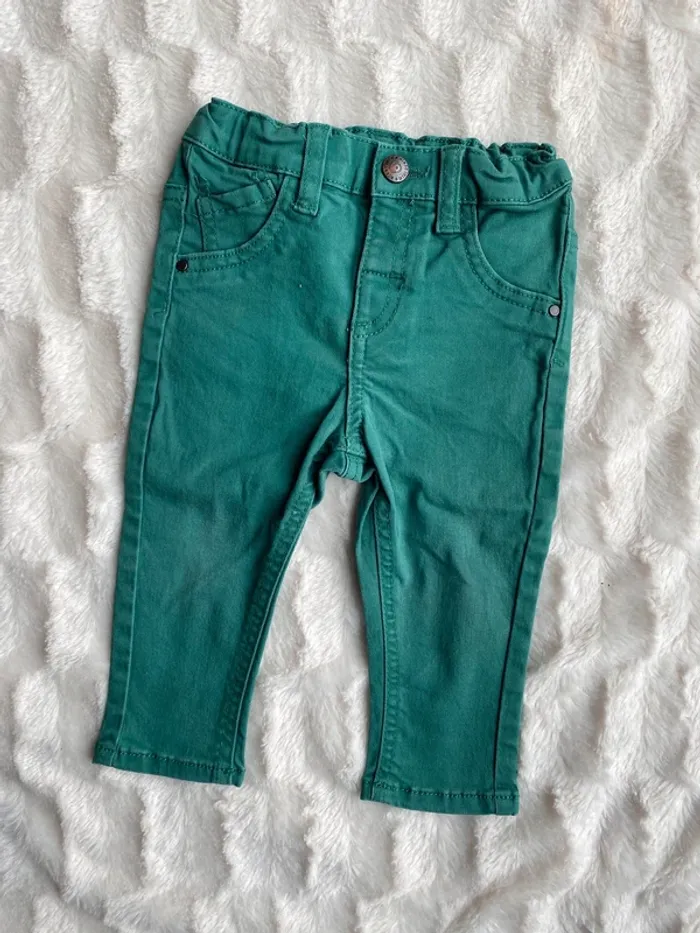 Jeans vert kiabi