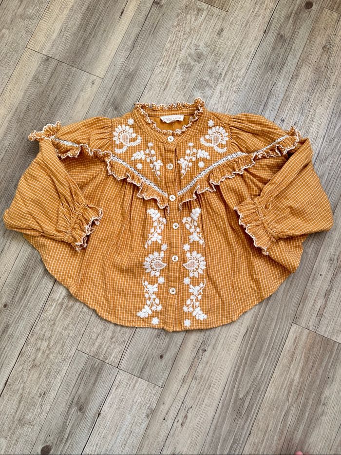 Chemise à carreaux à volant Louise Misha 4 ans - photo numéro 9