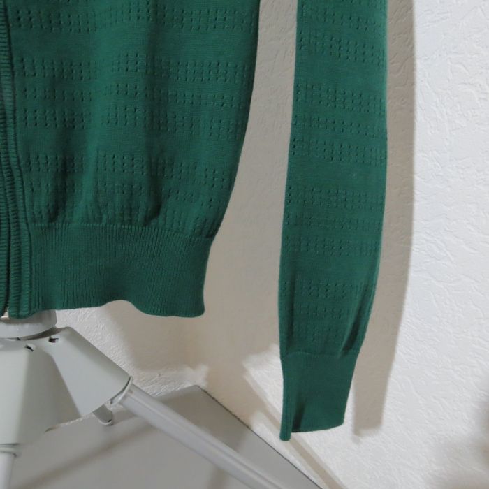 Gilet zippé vert – Taille M – 100 % coton - photo numéro 4