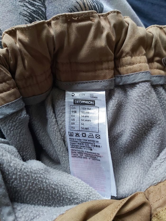 Pantalon de ski doublé marron 14 ans - photo numéro 3