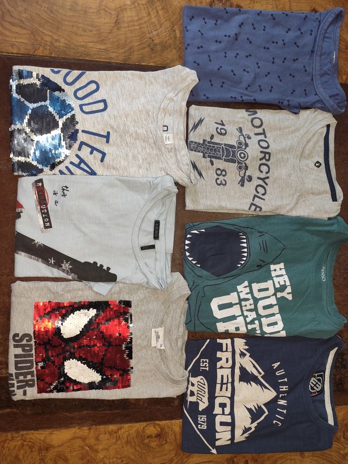 Lot tee shirts garçon 12 ans