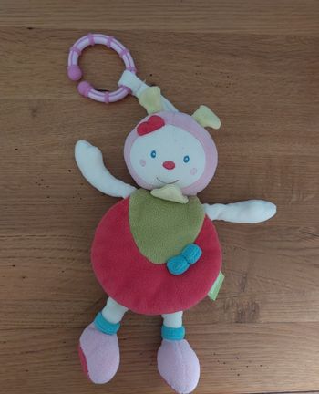 Doudou livre coccinelle BabySun