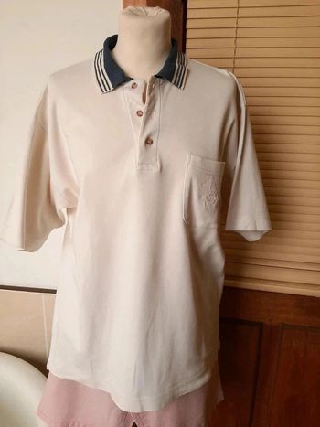 Polo homme beige "Célio" Vintage Taille L