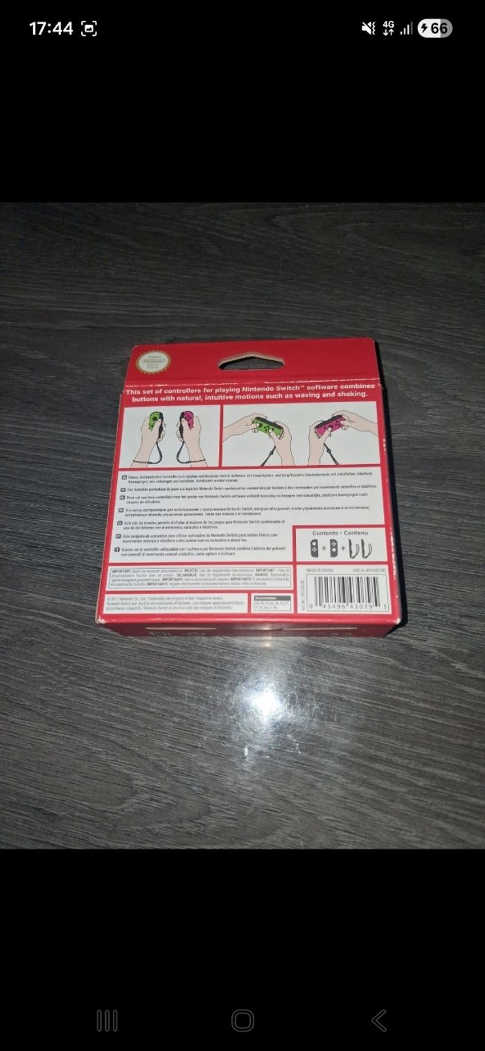 Manette switch rose et vert - photo numéro 2