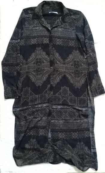 Zara chemise blouse longue transparente 36