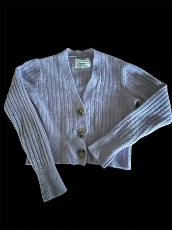 Gilet longues manches bizzbee couleur parme