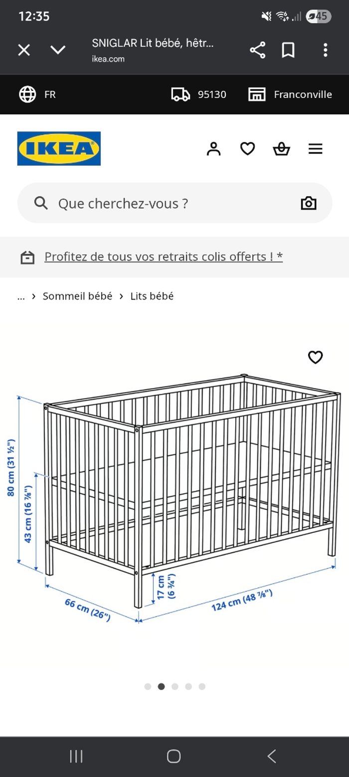 Lit bébé en bois à barreaux - photo numéro 10