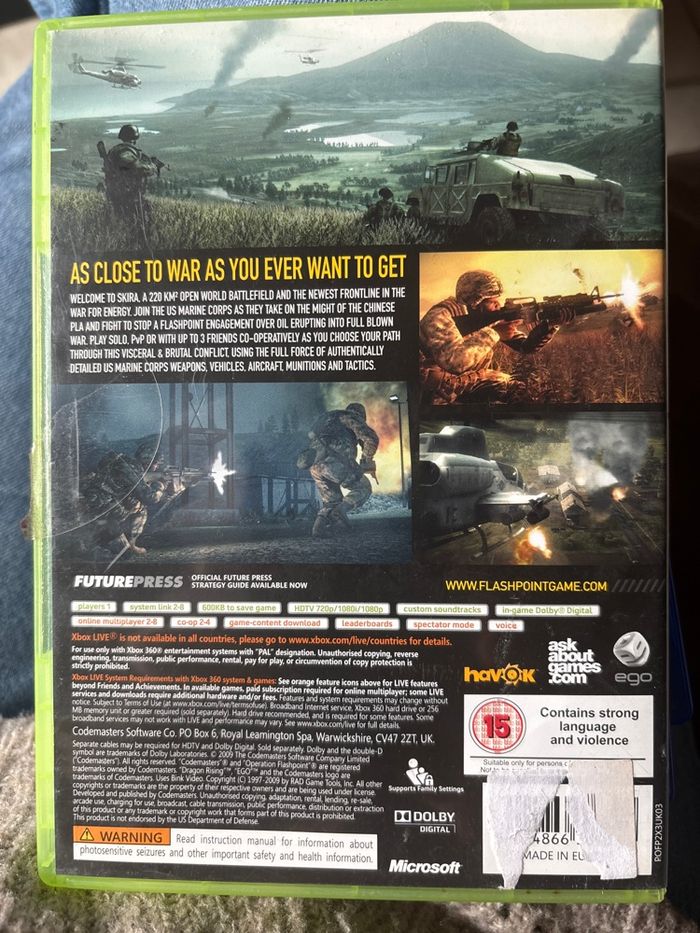 Jeu Xbox opération flashpoint - photo numéro 2