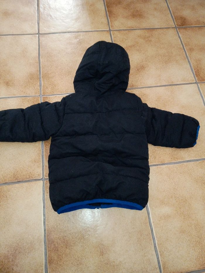 Manteau vert beau détail 2 ans intérieur polaire type doudoune - photo numéro 4