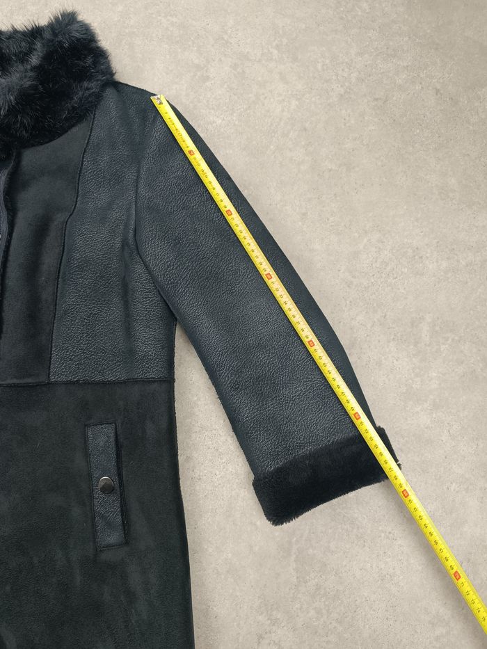 Manteau Christine Laure Noir différentes matières -  Taille unique -  Très bon - photo numéro 7