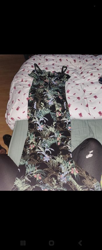Robe longue fleurie